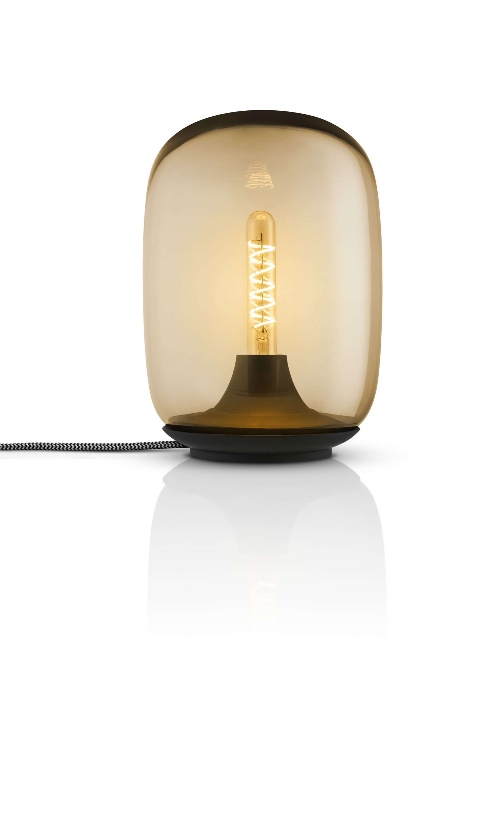 LED Lamp, Tafellamp, Bruin, 21 cm, Getint Glas, Kunststof -  Eva Solo | Acorn