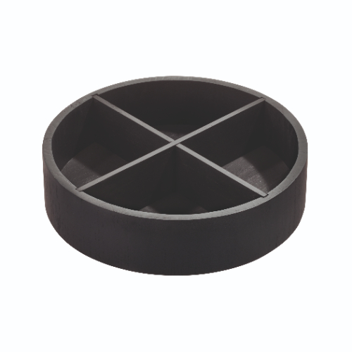 Lazy Susan Draaiplateau met Vakken, 30.5 cm, Paulownia Hout, Zwart - iDesign | The Home Edit