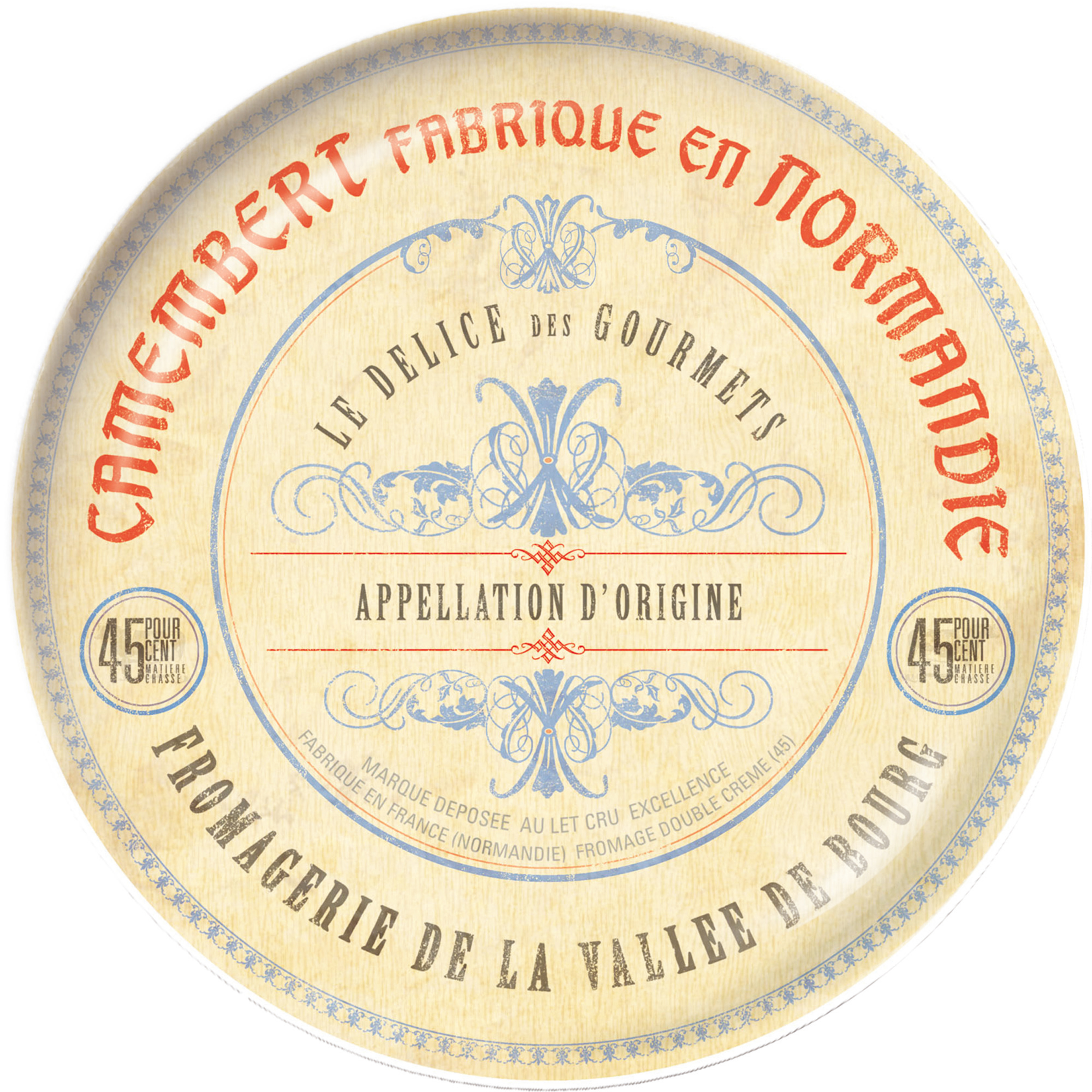 Borden, Set van 4 - 19cm - Kaas - Franse Kazen - Artesà