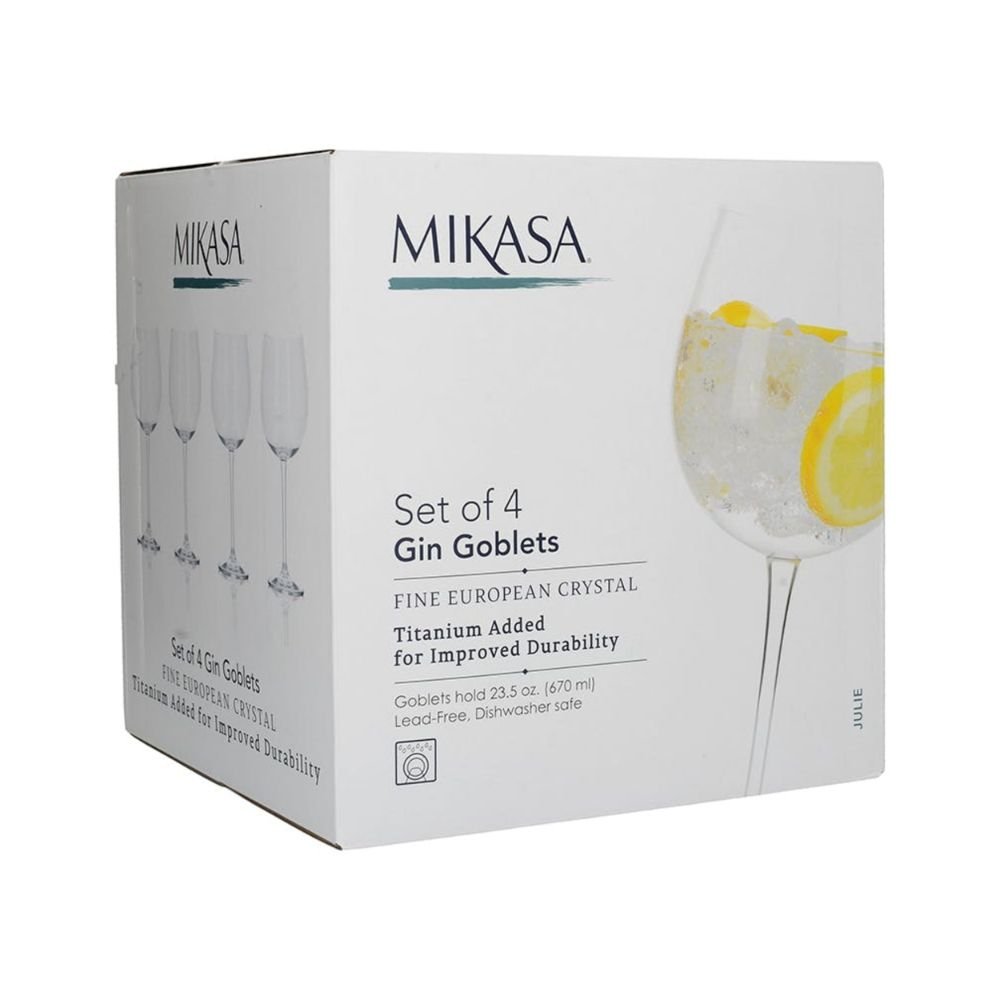 Set van 4 Gin Glazen, 665ml - Mikasa | Julie