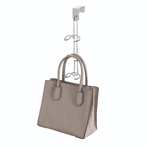 Handtashouder met Deurhaak, RVS, Zilver - iDesign | Classico