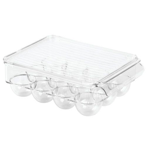 Eierdoos Klein, Met Deksel, 15.9 x 22.2 x 7.6 cm, Kunststof - iDesign | Fridge Binz