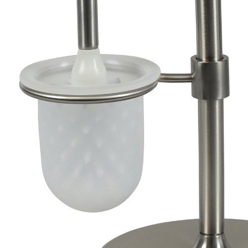 Wega Toiletrol en wc-bostel Houder - Zilver - Kela