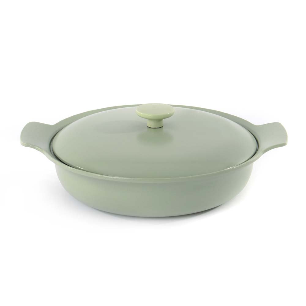 Braadpan met deksel 28 cm, Gietijzer, Groen - BergHOFF | Ron