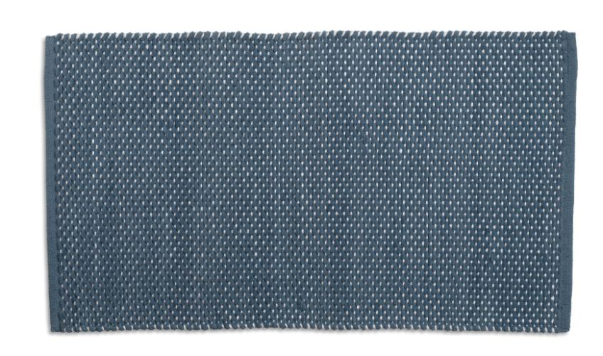 Badmat, 100 x 60 cm, Gerecycled, Rook Blauw - Kela | Miu