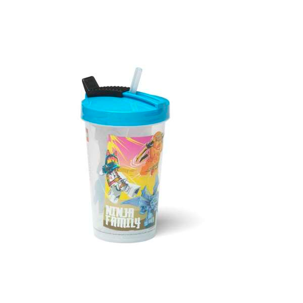 Drinkbeker Ninjago met Rietje, 0.5 L, Blauw - LEGO