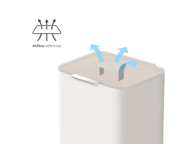 Intelligent Waste Afvalemmer Totem Pop 60 liter - Stone - Joseph Joseph