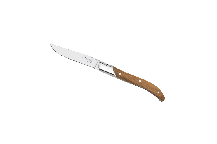 Steakmessen, Set van 6, Olijfhout/RVS, Bruin - In Luxe Giftbox - Laguiole by Haws