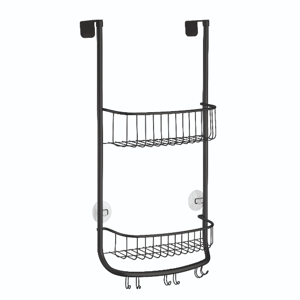 Doucherek, Ophangbaar, RVS, Zwart - iDesign | Forma
