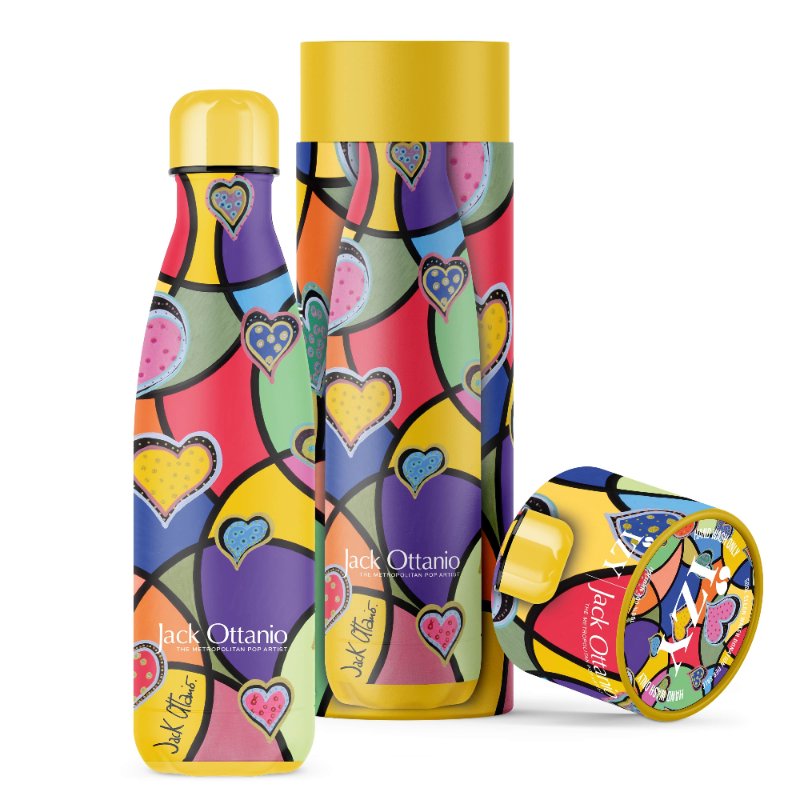 Thermosfles 0.5L, RVS, 46 Hearts Jack Ottantio - IZY | Art Collection