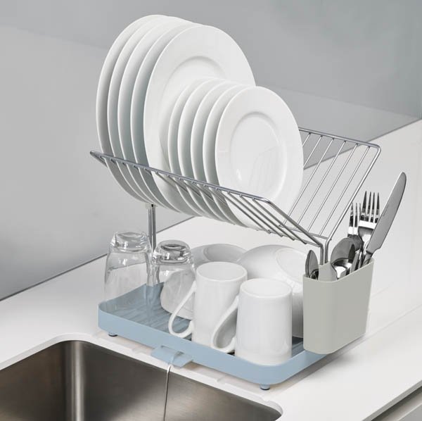 Aanrecht Afdruiprek Y-rack - Blauw - Joseph Joseph| Cleaning & Organisation 