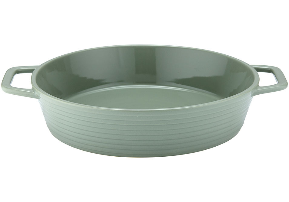 Ovenschaal met Handgrepen, Ø25 cm, Groen - Ladelle | Homestead