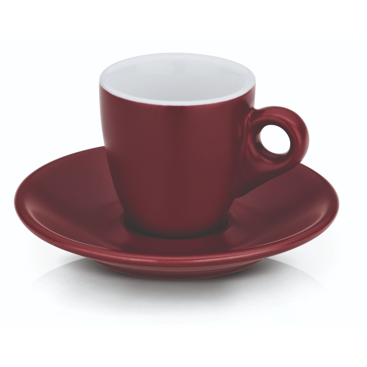 Espresso Kop en Schotel Set, Rood - Kela | Mattia