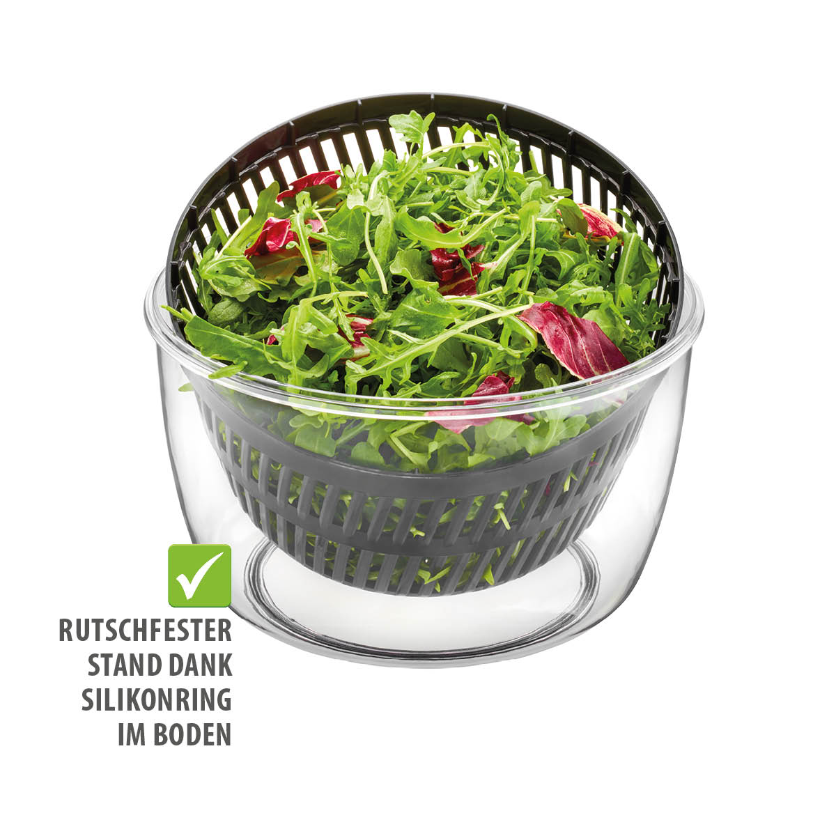 Slacentrifuge, Sladroger, Slazwierder, 5L, Handige Drukknop, Stopknop, Antislip, Afgiet Deksel - GEFU | Push