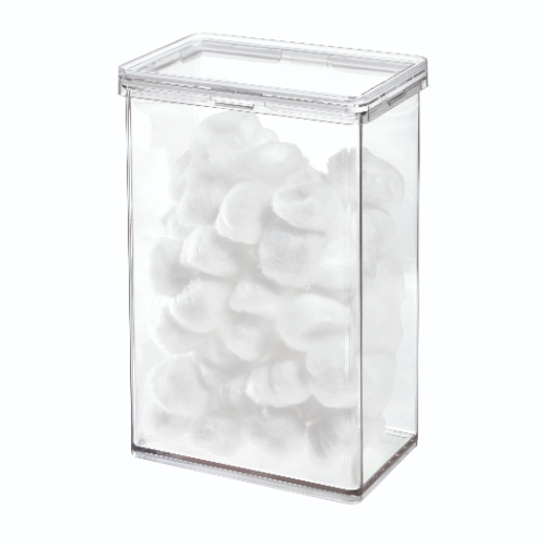 Voorraadbus met Deksel, 10.2 x 15.2 x 22.9 cm, 2.5 L, Kunststof - iDesign | The Home Edit