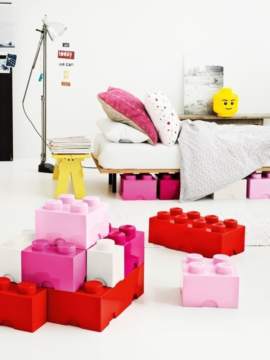 Opbergbox Brick 4, Roze - LEGO