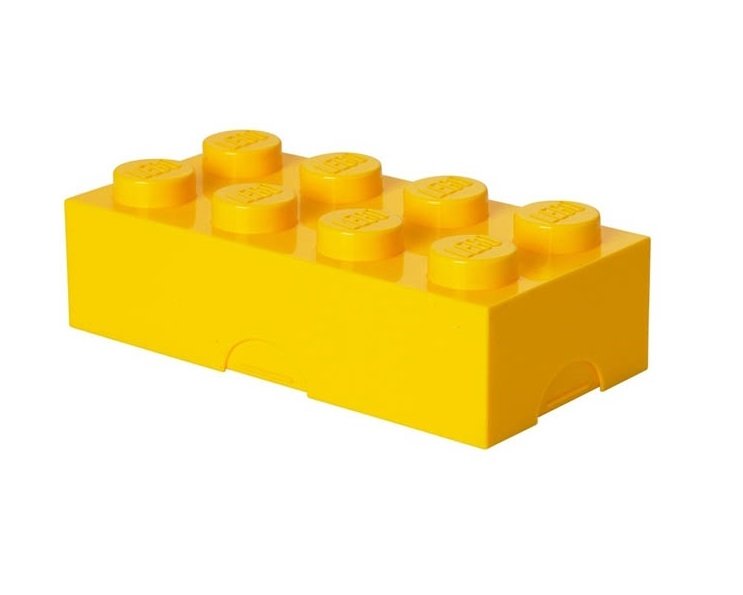 Lunchbox Classic Brick 8. Geel - LEGO