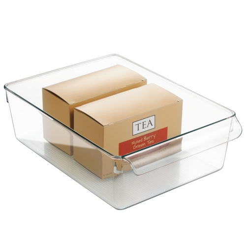 Koelkast Organizer met Handvat, 29.2 x 20.3 x 8.9 cm, Kunststof, Transparant - iDesign | Linus