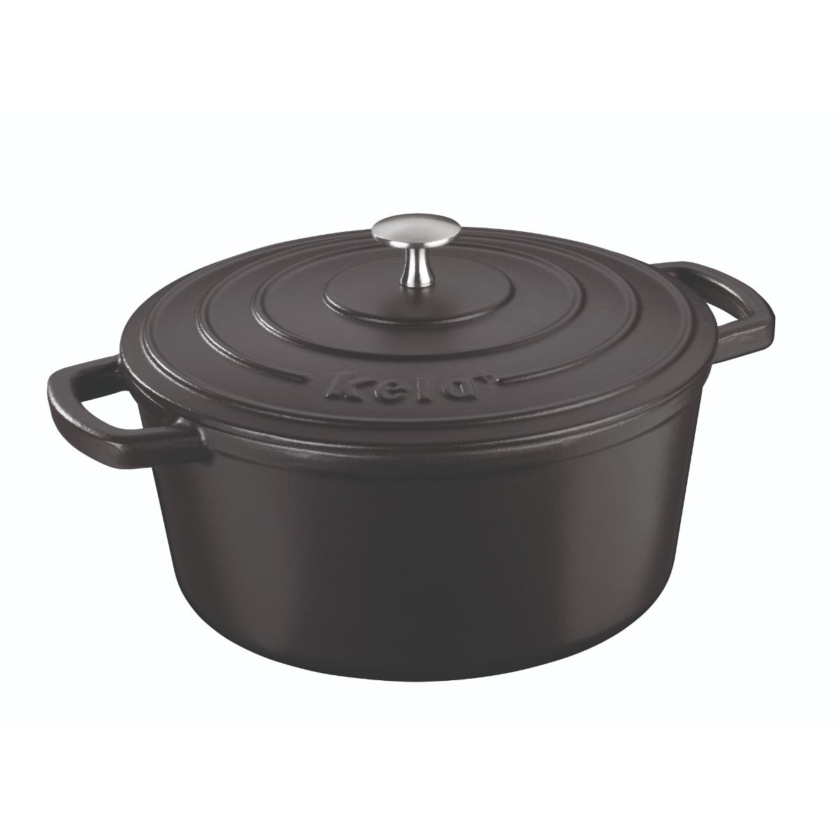 Braadpan Gietijzer Zwart, 26 cm - Kela | Calido