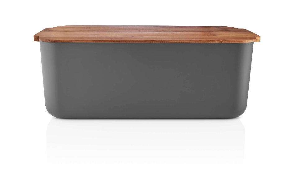 Broodtrommel met Deksel, Grijs, Kunststof, Bamboe, 42 x 19 x 16 cm - Eva Solo
