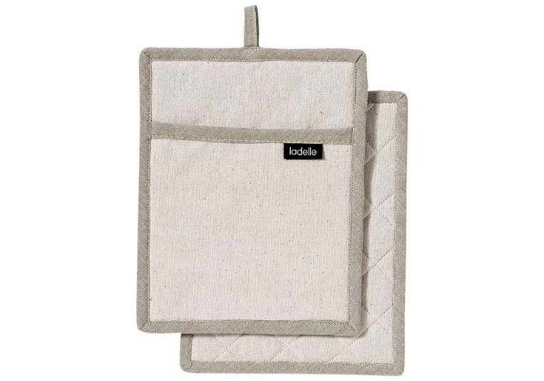 Pannenlap, Set van 2, Beige – Ladelle | Eco Recycled