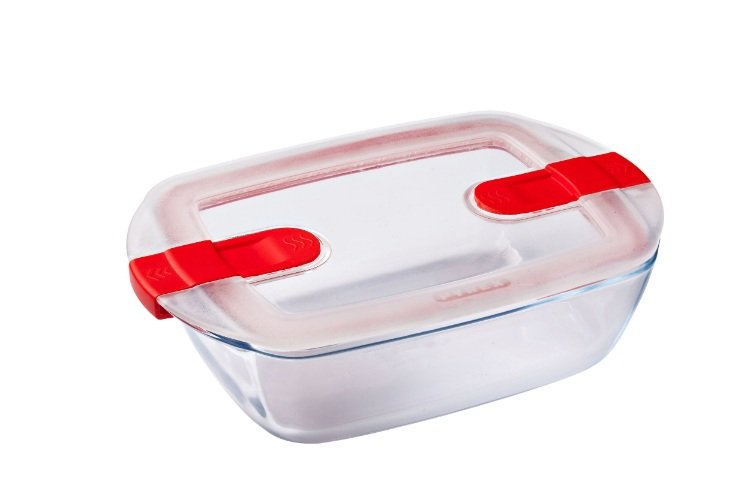 Schaal Rechthoek met Deksel, 23 x 15 cm - Pyrex | Cook & Heat