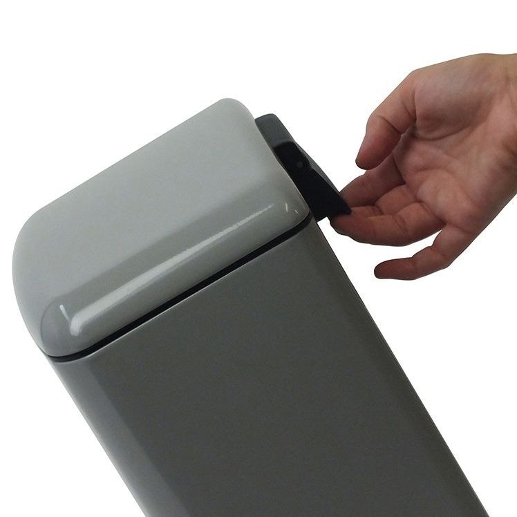 Afvalemmer, RVS, Zwart, 30 L - Kela | Davino