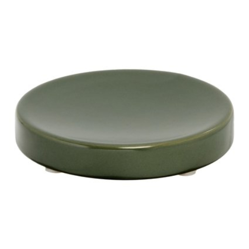 Zeepschaaltje, 11.5 x 11.5 cm, Keramiek, Mos Groen - iDesign | Eco Vanity