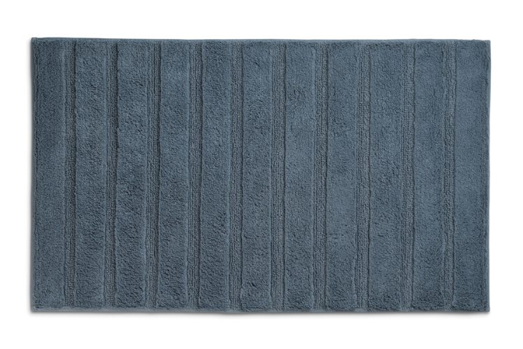 Badmat, 100 x 60 cm, Katoen, Rook Blauw - Kela | Megan