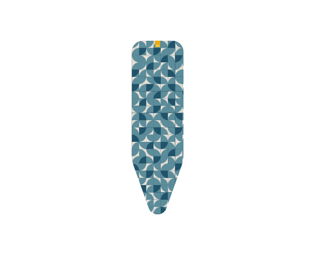 Strijkplank Hoes, 124 cm, Mosaic Blauw - Joseph Joseph | Flexa