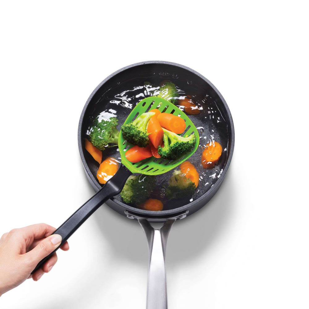 Schuimspaan, Lestrain - 35cm - Groen - Kunststof | Dreamfarm