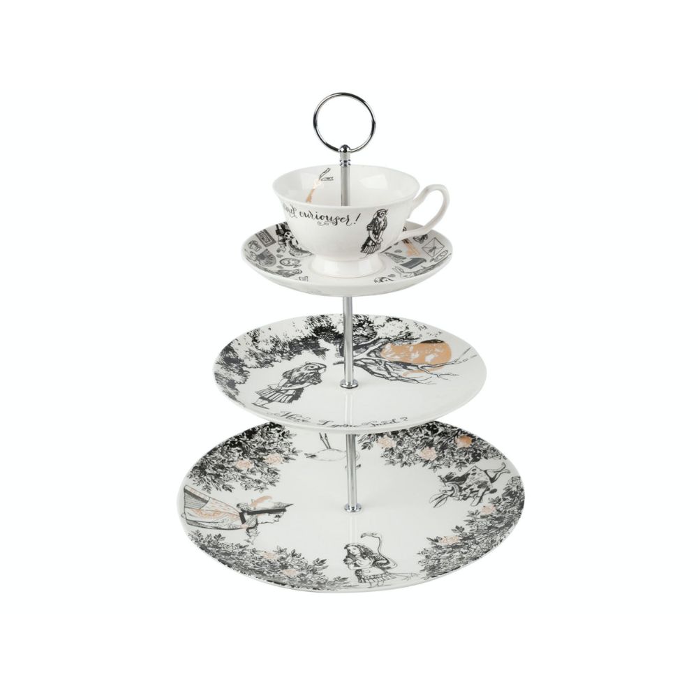 Etagère, 3 Lagen, Porselein - V&A | Alice in Wonderland