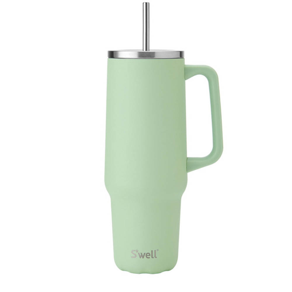 Tumbler XL Pistachio – Duurzame Roestvrijstalen Thermosbeker | Houdt 50 uur Koud en 10 uur Warm | Rietje , BPA & BPS vrij, 1180ml - S'well 