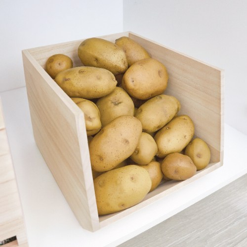 Opbergbox met Opening, 29.5 x 25.5 x 21 cm, Paulownia Hout - iDesign | Eco Wood