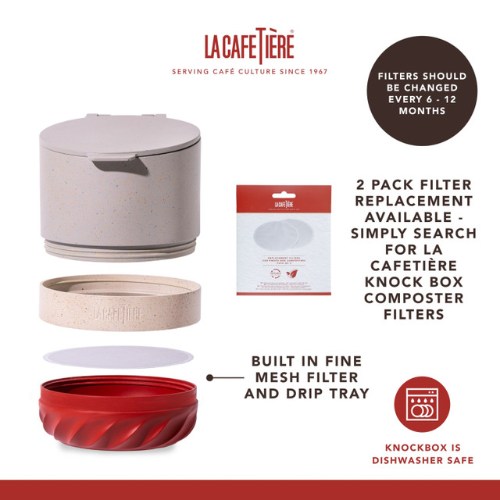 La Cafetière Knock Box Composter, Gift Boxed