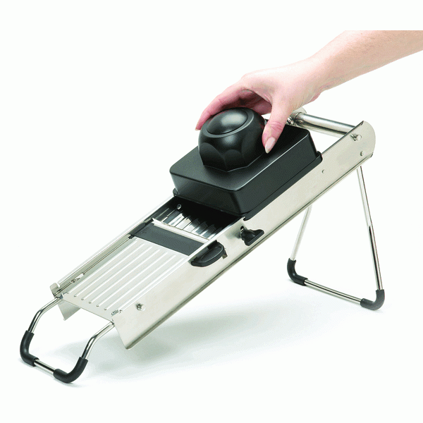 RVS mandoline set met 7 inzetstukken - Masterclass