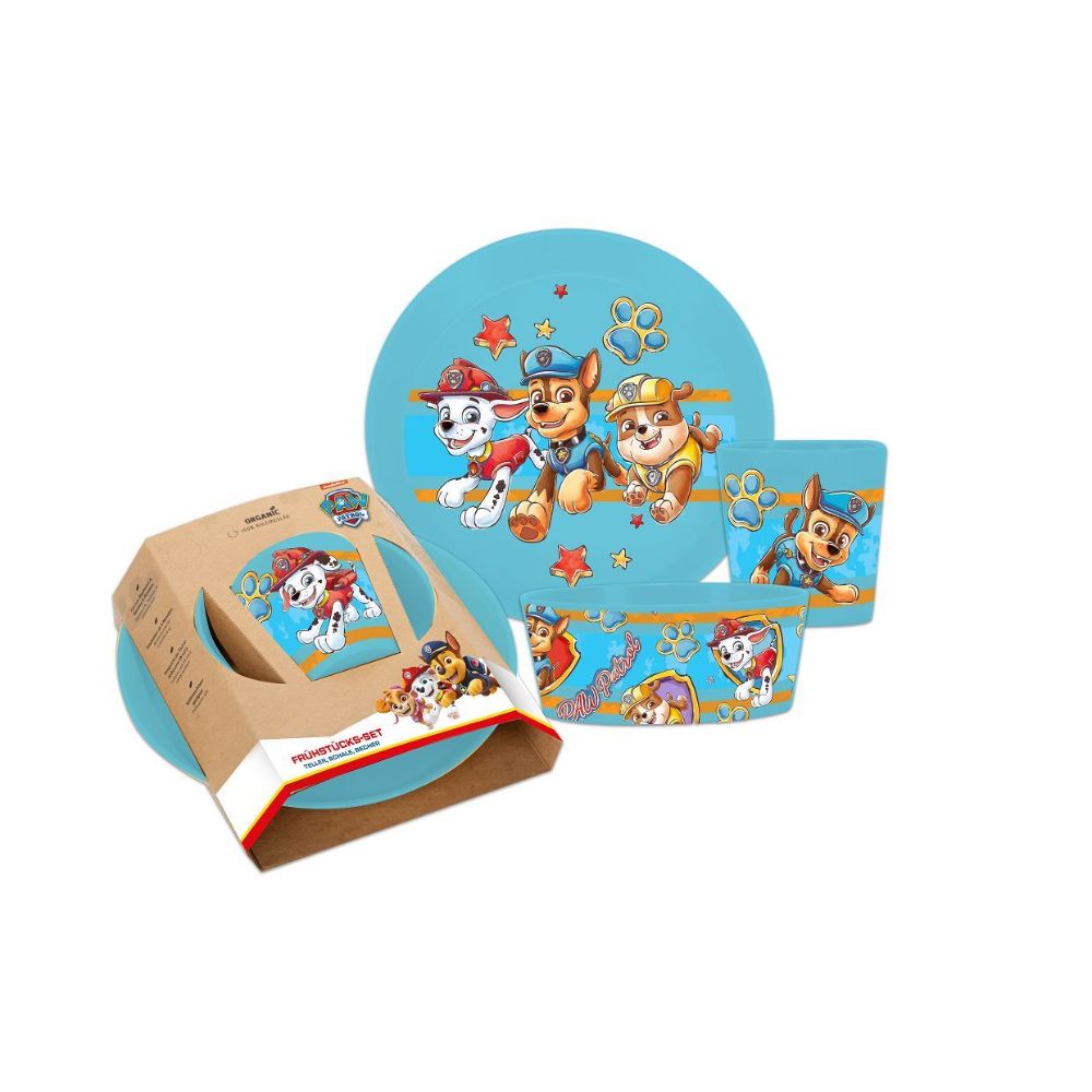 Ontbijtset PAW Patrol, Set van 3, Organic, Blauw - Koziol | Connect