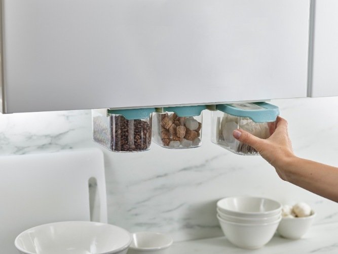 CupboardStore Voedselcontainer 900 ml Set van 3 Stuks - Blauw - Joseph Joseph