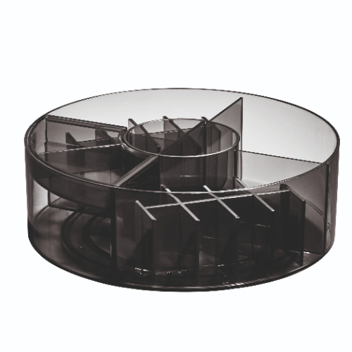 Make-up Carrousel, Aanpasbaar, 25.4 x 8.9 cm, Smoke - iDesign | Sarah Tanno Collection
