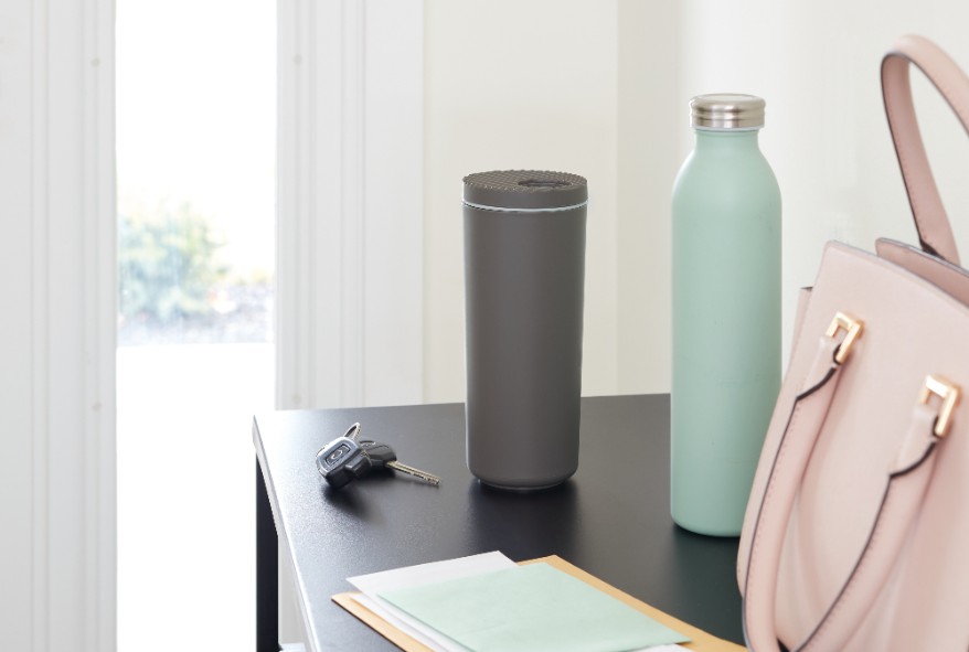 Dispenser voor Vochtige Doekjes, Smal, Kunststof, Zwart/Grijs - iDesign | iD Clean