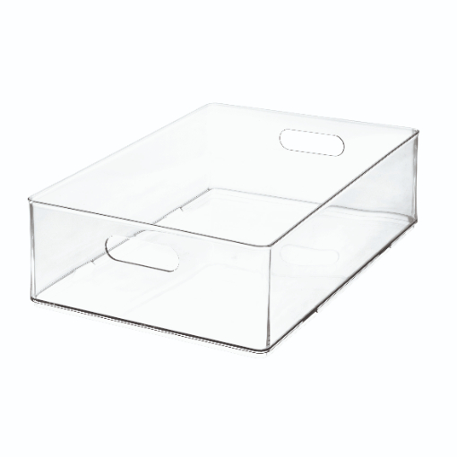 Opbergbox, 25.5 x 38 x 11 cm, Stapelbaar, Kunststof - iDesign | The Home Edit