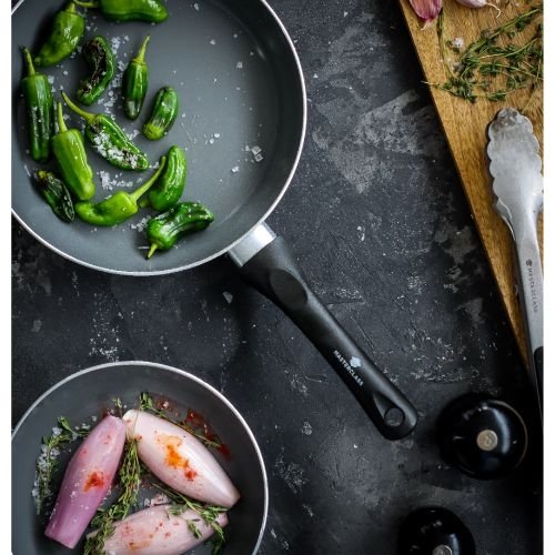 Koekenpannen Set, 20 en 28 cm, Gerecycled, Non-Stick - MasterClass | Can-to-Pan