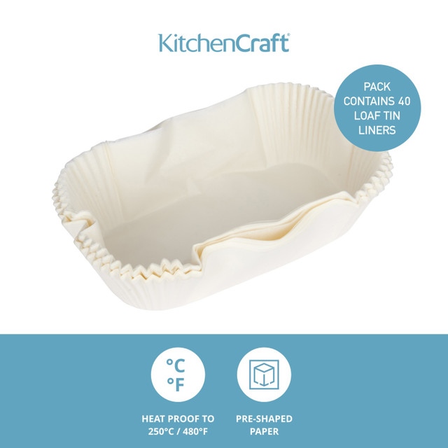 KitchenCraft Non-Stick Loaf Tin Liners 2.2 lb