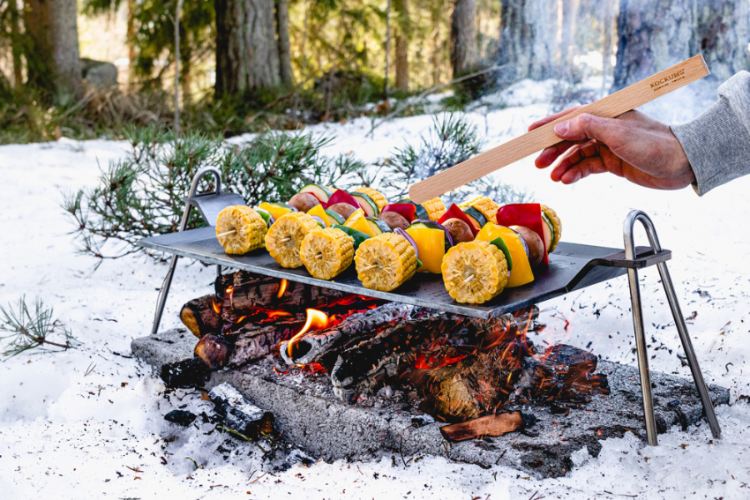 Grillplaat, Bakplaat, 63 x 27 cm, Alle Warmtebronnen, Ingebrand Koolstofstaal - Kockums