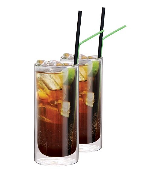 Cocktailglazen voor Cuba Libre Dubbelwandig, set van 2 - Maxxo