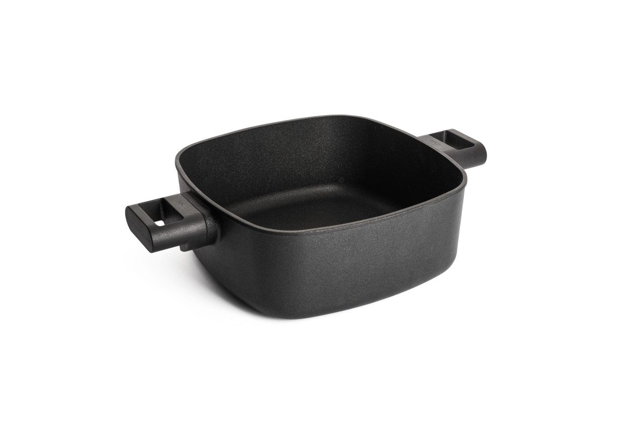 Braadpan, Kookpan, Vierkant, 24 x 24 cm, 3 L, Gerecycled Aluminium, QXR Non Stick, Inductie - Woll | EcoLogic QXR