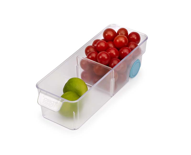 Koelkast Organizer, Met Verdeelvakken, 10.4 x 30.8 x 8.5 CM, Kunststof, Transparant - Joseph Joseph | FridgeStore
