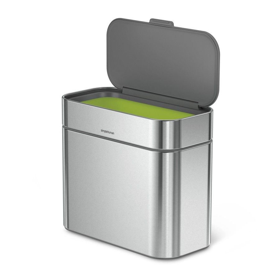Afvalemmer, Compost, 4 liter, Zilver - Simplehuman