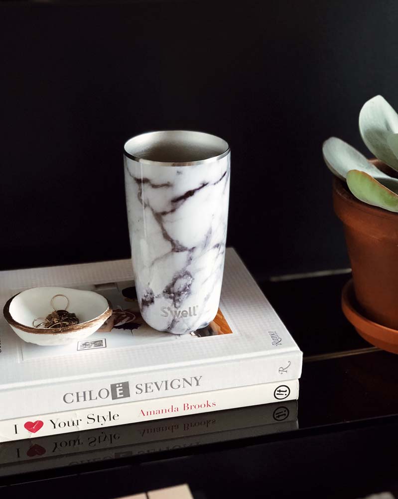 Thermosbeker - Calacatta Gold - Koffiebeker - 530ml - Tumbler - Herbruikbaar - S'Well | Calacatta Gold