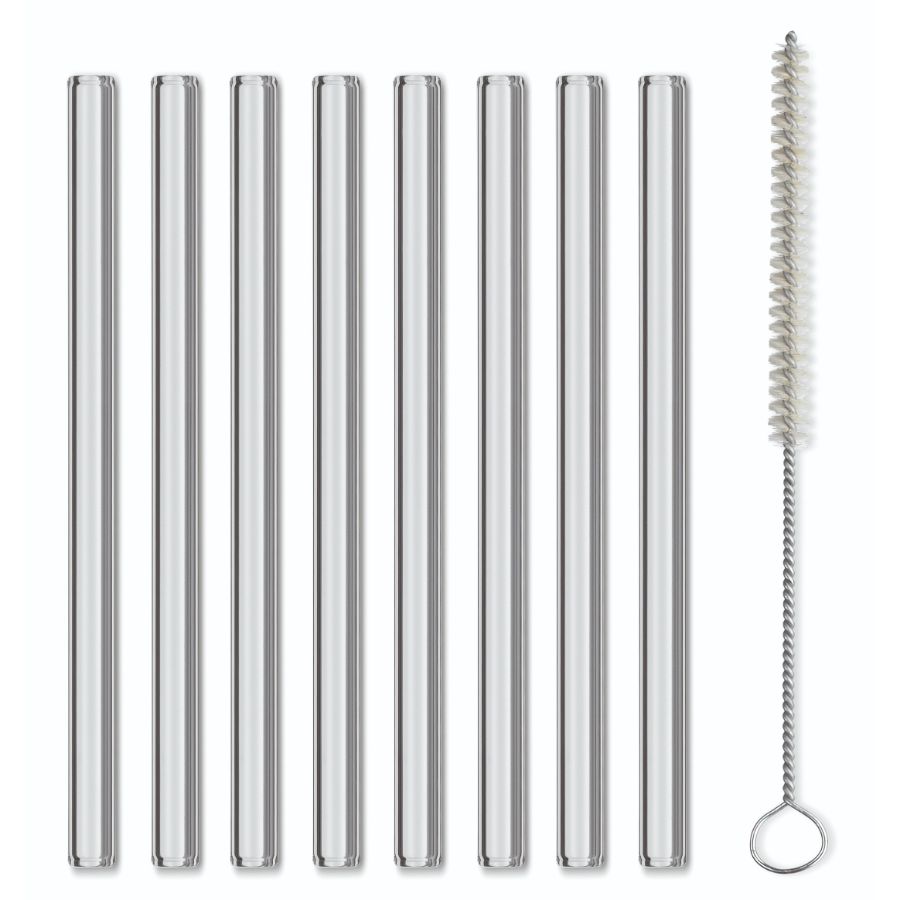 Glazen Rietjes 15 cm, Set van 8 Stuks - Kela | Grace